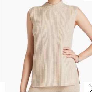 VINCE Ribbed Sleeveless Tunic Top M